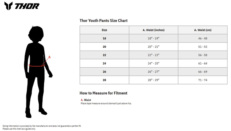 Load image into Gallery viewer, Thor Ridemode Menace Youth Pants (20, Blue)
