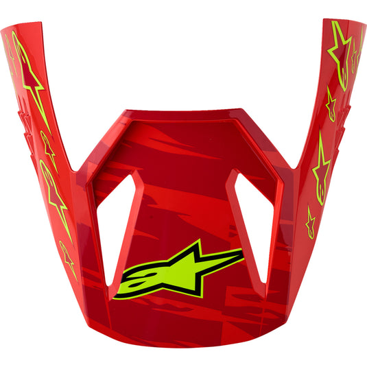 Alpinestars Visor for S-M3 Falcon Helmet - Red/White/Blue/Yellow