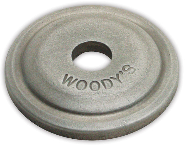 Woodys ARG-3775-12 Round Grand Digger Aluminum Support Plates - 5/16in. - Natural (12pk.)