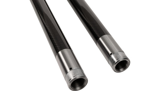 Custom Cycle 716004 49mm Black Carbon Fiber Fork Tubes - 25.875in.