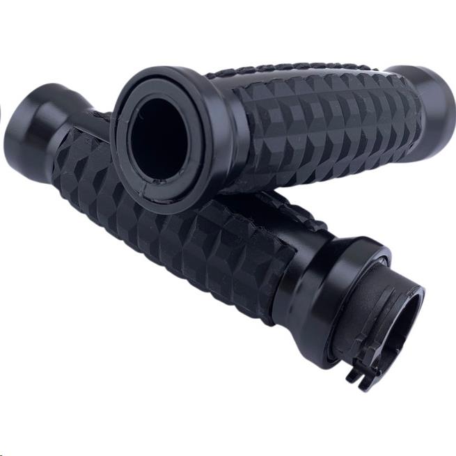 Drag Specialties 0630-2640 Grenade Grips - Matte Black