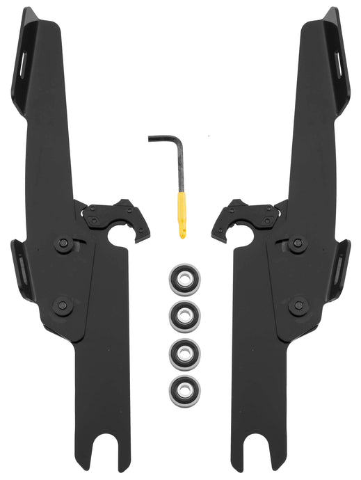 Memphis Shades MEK1914 Trigger-Lock Mount Kit for Batwing Fairing and Fats/Slim Windshields - Black