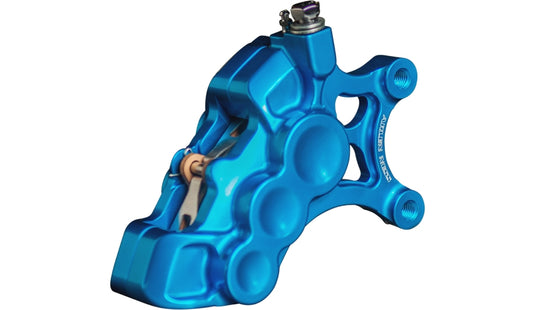 Arlen Ness 02-227 6-Piston Differential Bore Front Brake Caliper for 11.8in. Rotors - Right Side - Blue