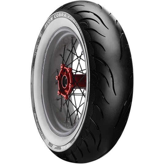 Avon Tyres 638172 Cobra Chrome AV92 Rear Tire - 150/80B16 - White Wall