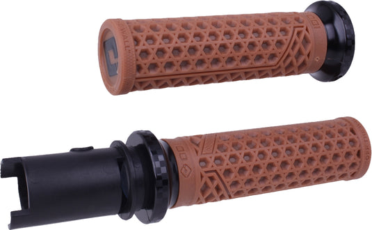 Odi V31VHTCGR-BC Harley Davidson Vans Lock-On Grips - Gum Rubber/Black Checkered