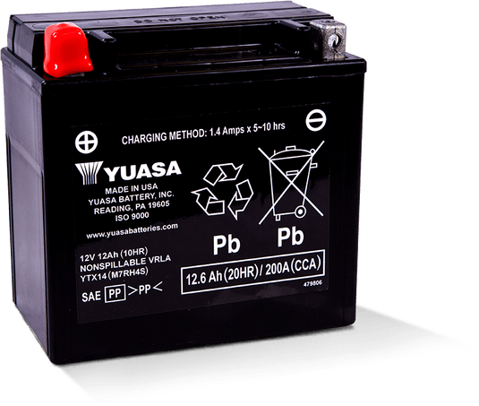 Yuasa Battery YUAM7RH4S YSA Maintenance Free Battery