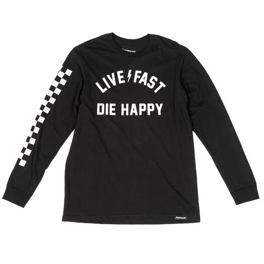 Fasthouse Die Happy Long-Sleeve Shirt (Medium, Black)