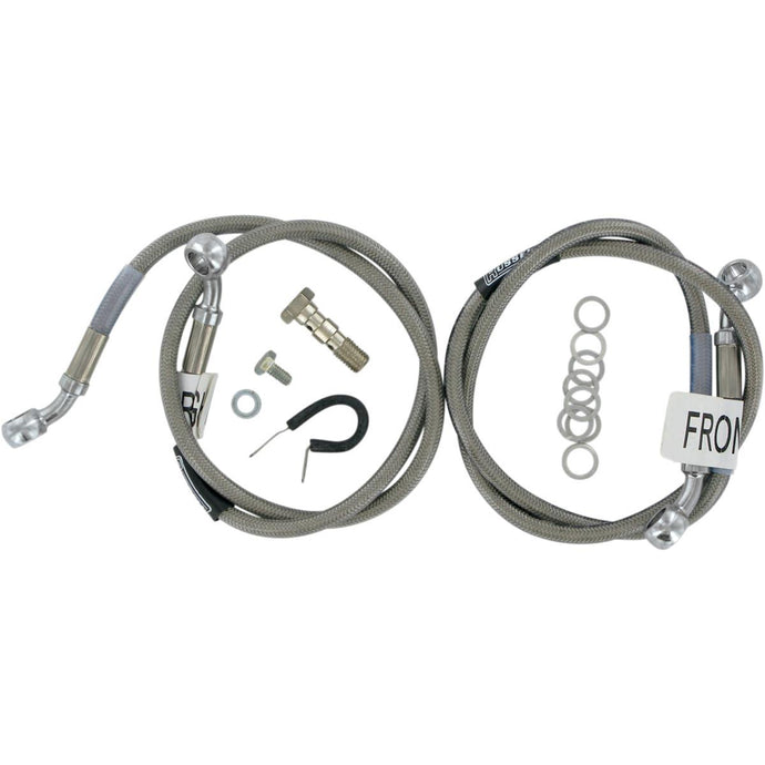 Russell R08346 Cycleflex Brake Line Two-Line Race Kit