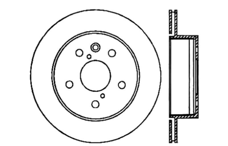 Load image into Gallery viewer, Stoptech 127.44141L ST Slot &amp; Drill Brake Rotors
