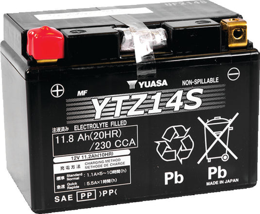 Yuasa Battery YUAM72Z14 YSA Maintenance Free Battery