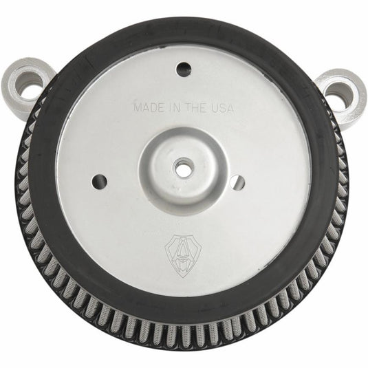 Arlen Ness 50-515 Big Sucker Stage I Air Filter Kit w/ Synthetic Filter - Chrome