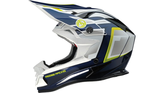 Moose Offroad MR3 F.A.F. Helmet (XX-Large, White/Navy/Green)