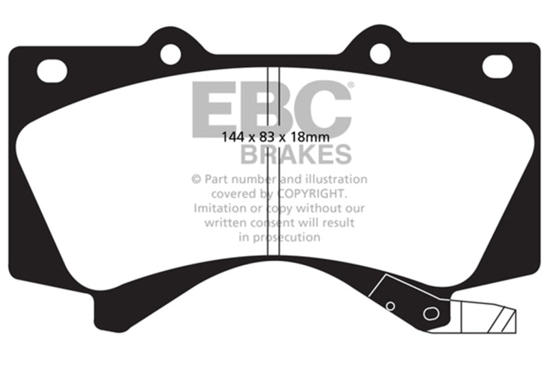 Load image into Gallery viewer, Ebc DP41815R EBC Yellowstuff Brake Pad Sets
