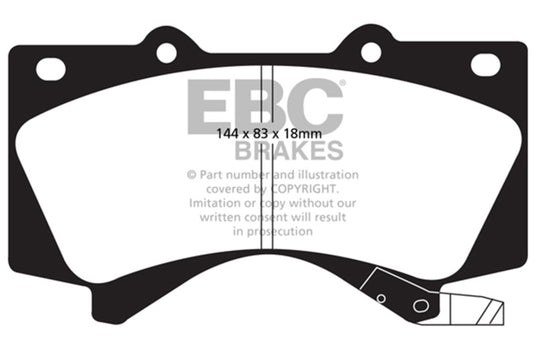 Ebc DP41815R EBC Yellowstuff Brake Pad Sets