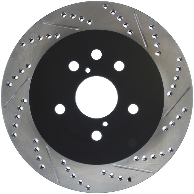 Load image into Gallery viewer, Stoptech 127.44141L ST Slot &amp; Drill Brake Rotors
