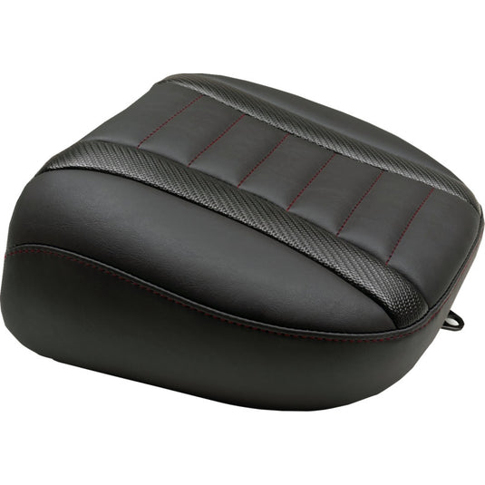 Mustang 88402DC Deluxe Touring Passenger Seat - Dark Cherry Stitching