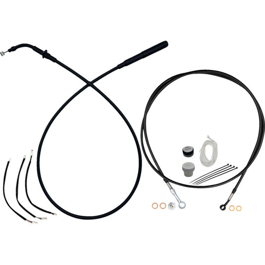Fat Baggers, Inc. 249011-B EZ Install Upper Clutch Cable Kit - 11in. - Black