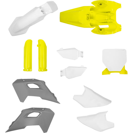 Acerbis 2987288211 Full Plastic Kit - 25 OEM Gray/Yellow/White