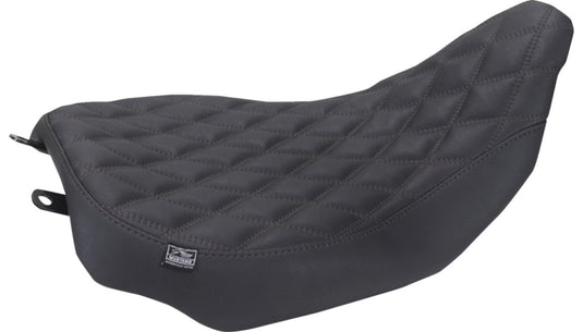 Mustang 88020 Runaround Solo Seat - Double Diamond - Black Stitch