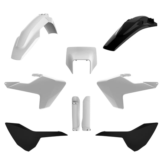 Polisport 91506 MX Complete Kit - White, Black (White/Black)
