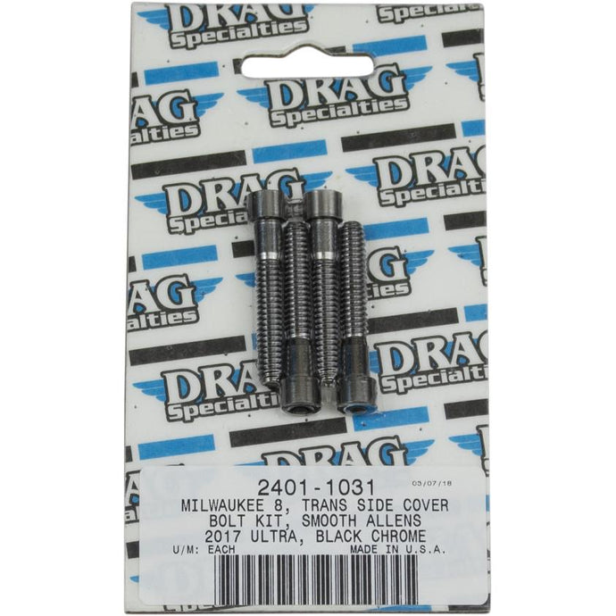 Drag Specialties 2401-1031 Transmission Side Cover Bolt Kit - Smooth