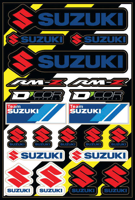 Dcor 40-40-104 Decal Sheet - Suzuki 2.0