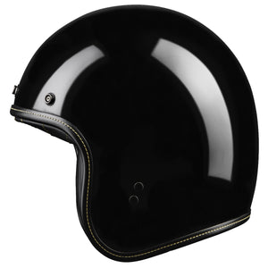 Highway 21 .38 Retro Solid Helmet Gloss Black Black