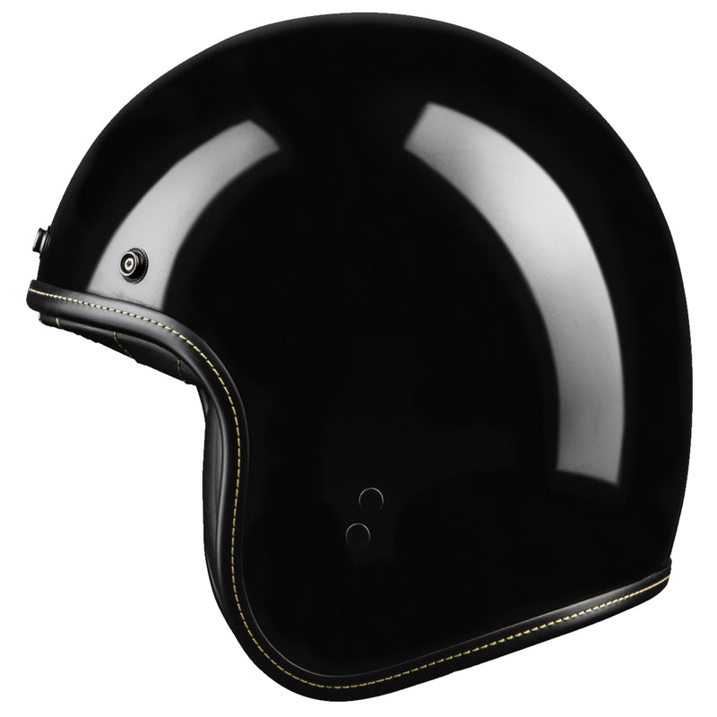 Highway 21 .38 Retro Solid Helmet Gloss Black Black