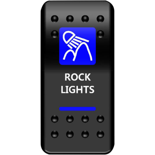 Moose Utility RCK-PWR On/Off Rocker Switch - Rock Lights - Blue