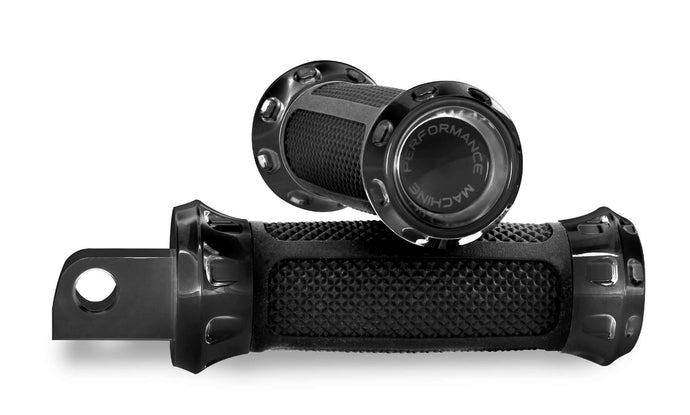 Performance Machine 0035-1158-B Overdrive Footpegs - Black Anodized