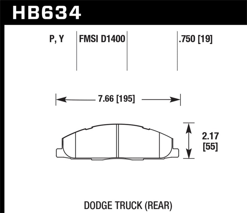 Load image into Gallery viewer, Hawk Performance HB634P.750 HAWK Super Duty Brake Pad Sets
