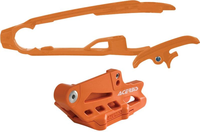 Acerbis 2319600036 Chain Guide and Slider Kit - Orange