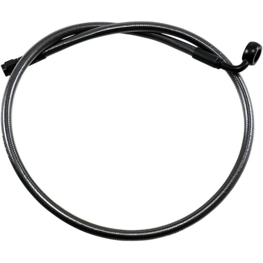 Magnum AS478032 Black Pearl Designer Series ABS Front Upper Brake Line - 12mm. 90deg. Banjo - 32in.