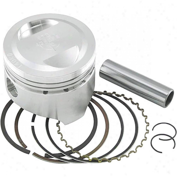 Wiseco 4633M08200 Piston Kit - 3.00mm Oversize to 84.95mm Bore, 11:1 Compression