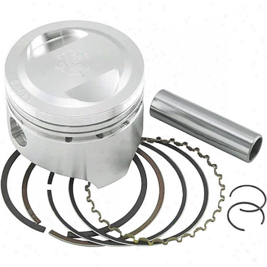 Wiseco 4016M06500 Piston Kit - 4.00mm Oversized to 68.95mm, 10.25:1 Compression