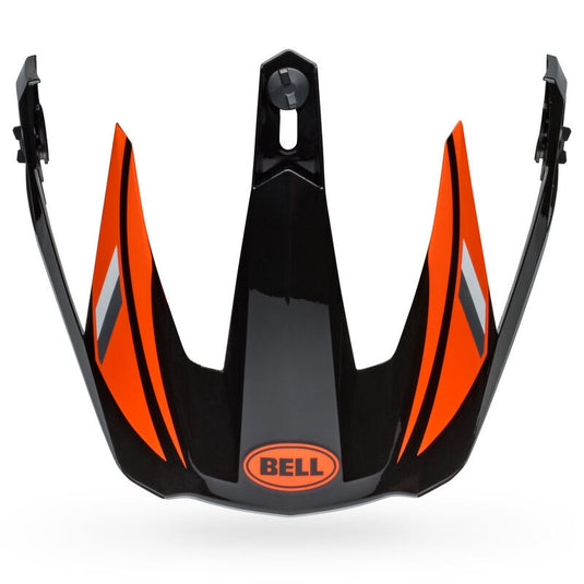 Bell Helmets Visor for MX-9 Adventure Alpine MIPS Helmets  - Gloss Black/Orange