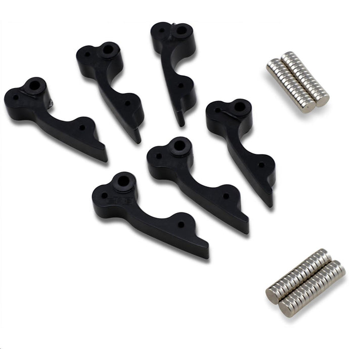 Bikeman Performance 07-GSW-6174-6 Gold Star Magnetic Adjustable Clutch Weights - 5-Step Metal Treating Process - Black