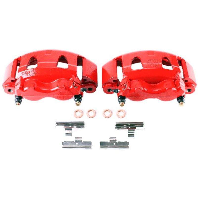 Load image into Gallery viewer, Powerstop S4614 PSB Red Calipers
