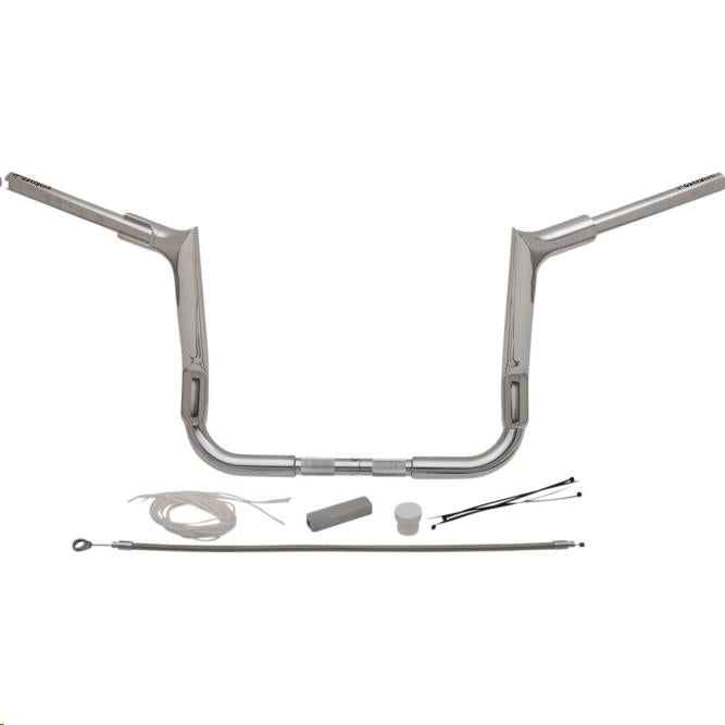 Fat Baggers, Inc. 809112 1-1/2in. EZ Install Pointed Top Handlebar Kit - Chrome