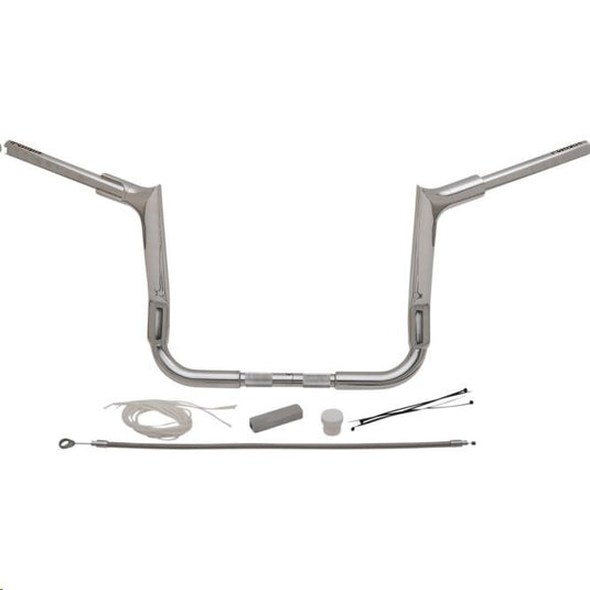 Fat Baggers, Inc. 809112 1-1/2in. EZ Install Pointed Top Handlebar Kit - Chrome