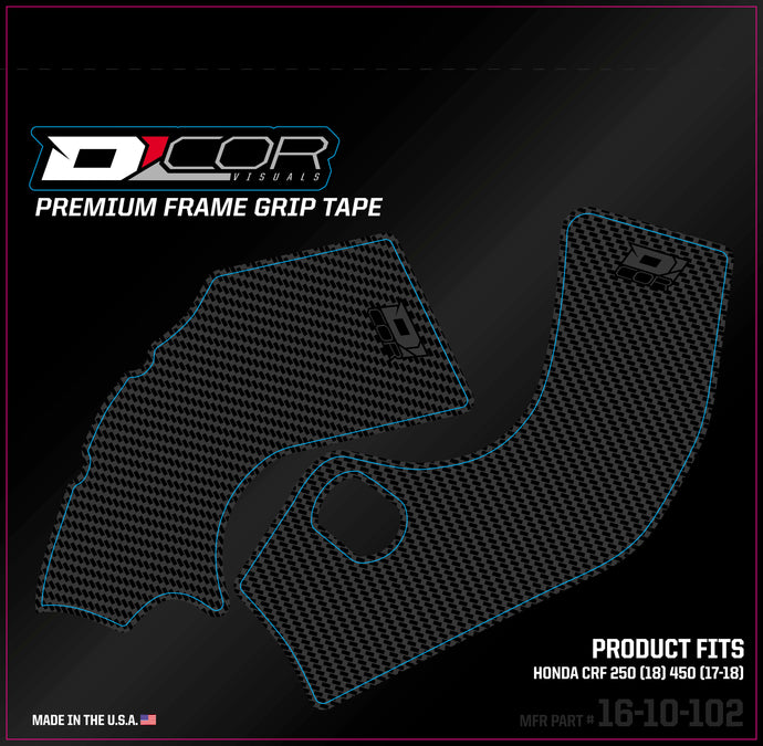 Dcor 16-10-102 Frame Grip Guard Decals - Gray