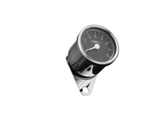 Highway Hawk HH-67-801 Electronical Tachometer with Mounting Bracket - Black Face, Blue LED