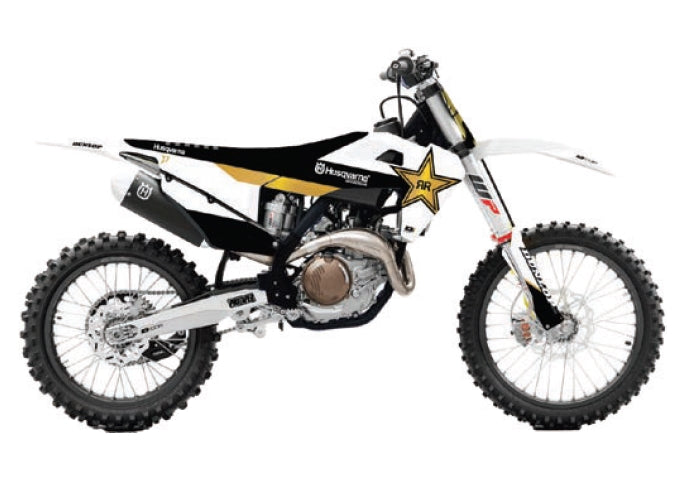 Dcor 20-70-404 2023 Husqvarna Rockstar Graphics Complete Kit - White