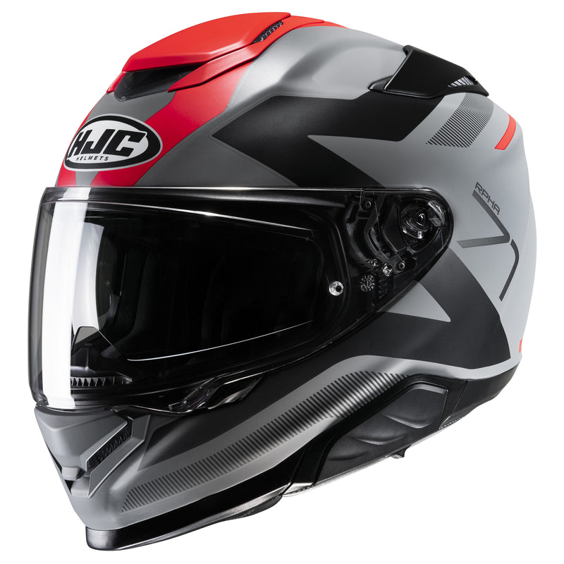 HJC RPHA 71 Pinna Helmet Semi-Flat Red (MC-1SF) Gray