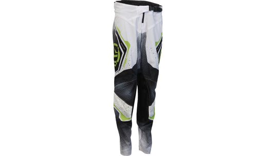 Moose Offroad Qualifier Youth Pants (30, White/Black/Green)