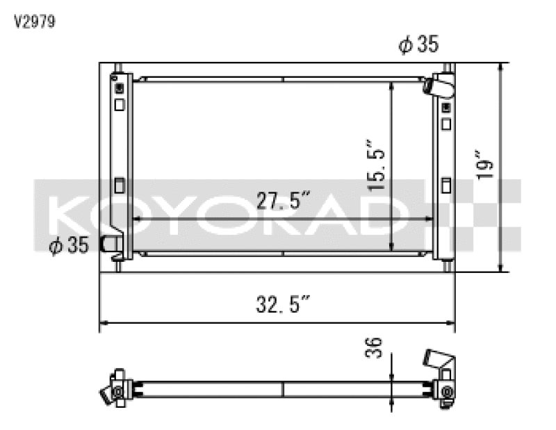 Load image into Gallery viewer, Koyo V2979 KOY Racing Radiators
