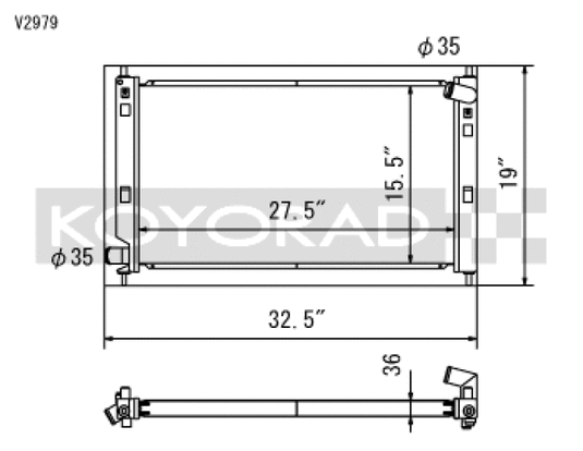 Koyo V2979 KOY Racing Radiators