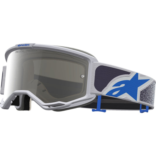 Alpinestars Vision 5 Drag Goggles (One Size Fits All, Blue/Gray)