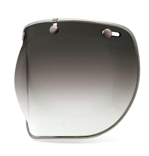 Bell Helmets 3-Snap Bubble DLX Shield for Custom 500 Helmets - Smoke Gradient