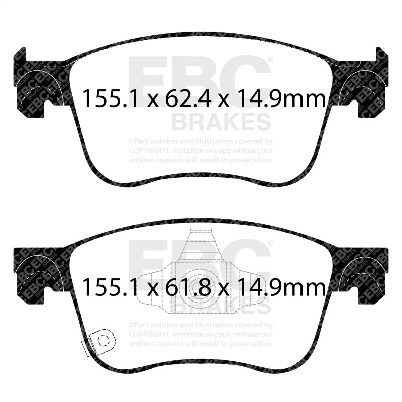Load image into Gallery viewer, Ebc DP33109C EBC Redstuff Brake Pad Sets
